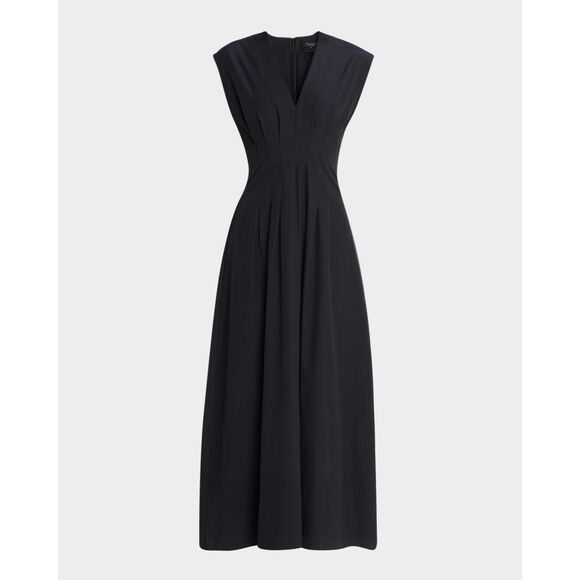 Rag & Bone Women's Black Ines Cotton Poplin Sleeveless Maxi Dress Size 8 NWOT - Picture 1 of 15